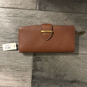 NWT brown fossil wallet Bryce Great deal